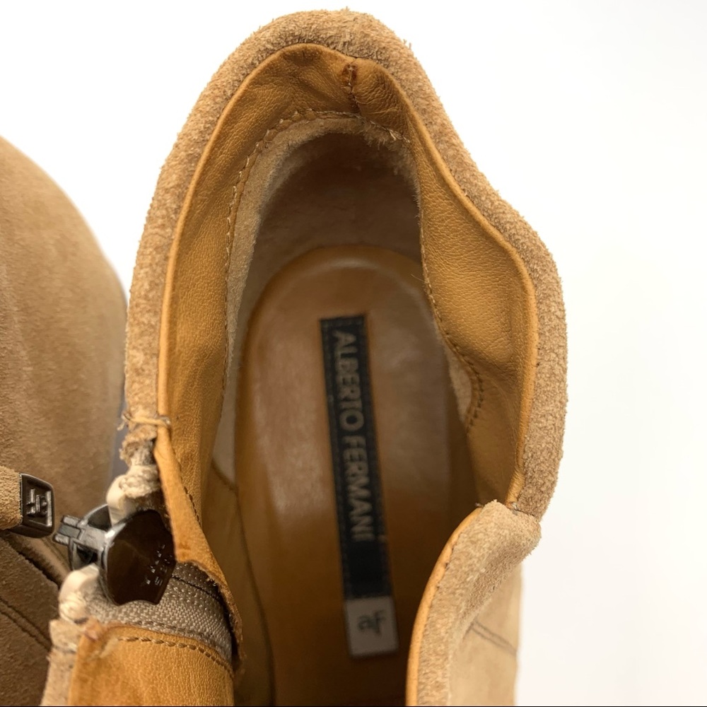 Alberto Fermani tan taupe ankle boots - Picture 5 of 7